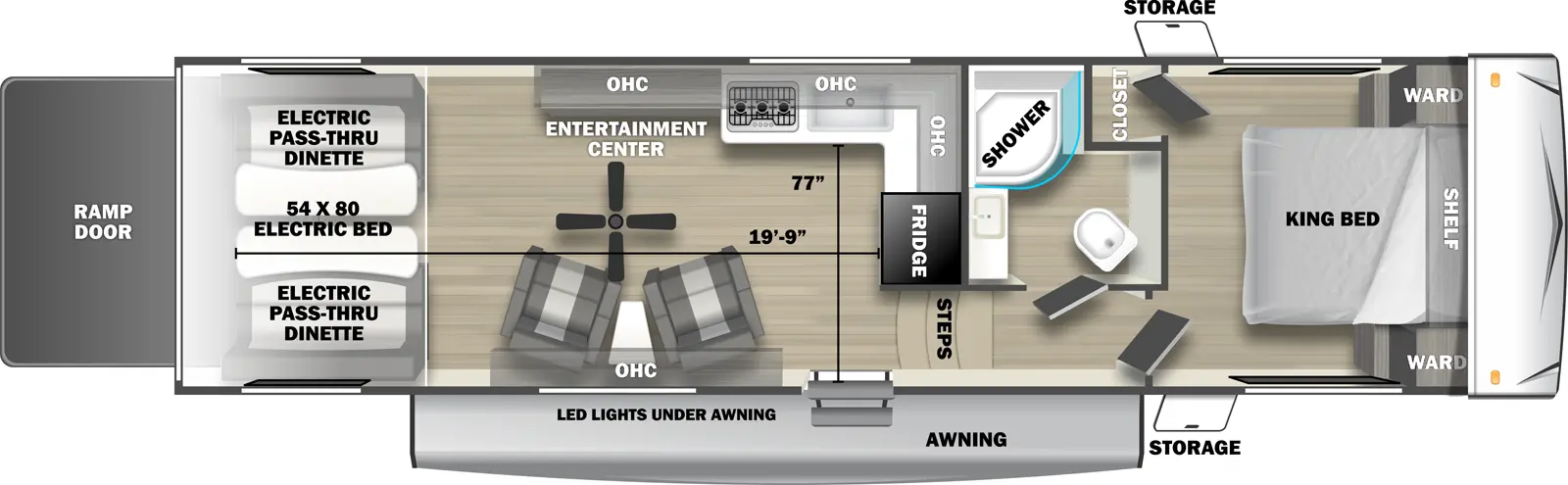 Shockwave 3210RLX Floorplan